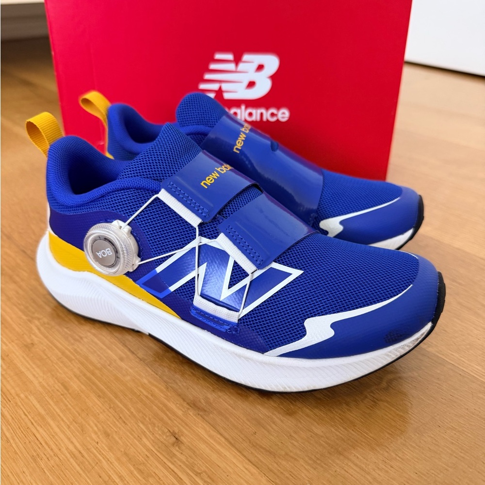 New Balance Kids Blue and Yellow Sneakers